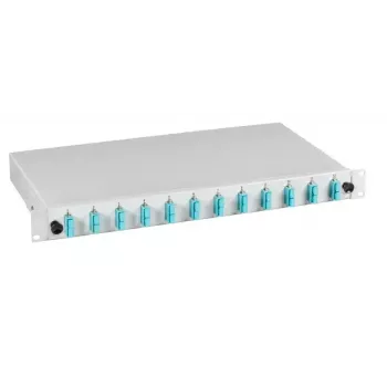EFB Elektronik B71203.12OM3 Caja de empalmes de fibra óptica, SC 50/125 µm OM3, 12 pigtails/6 acopladores, extraíble