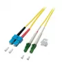 Cable de fibra óptica EFB Elektronik O0383.1 1 m LC SC amarillo