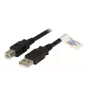 Cable USB EFB Elektronik K5256SW.1,8 1,8 m USB A USB B negro