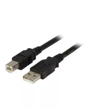 Cable USB 2.0 A/B 3,0 m EFB Elektronik negro conector macho/conector macho