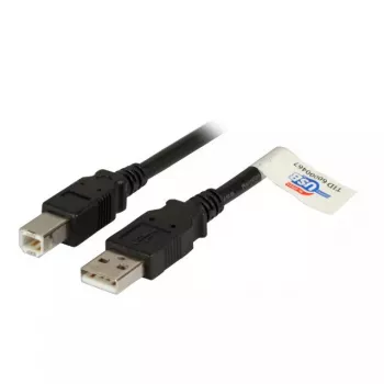 Cable USB 2.0 A/B 3,0 m EFB Elektronik negro conector macho/conector macho