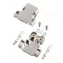 EFB Elektronik E-DH15 Carcasa D-Sub metalizada, 15 pines, plateado