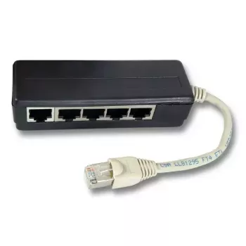 Splitter de red EFB Elektronik K5117.015 negro