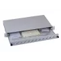 Patch panel 1U EFB Elektronik B71006.12OM4 — conector de fibra óptica ST, metal, 483×44,5×244 mm