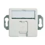 Toma de conexión Telegärtner RJ-45 Cat6a J00020A0507, blanca, ABS/acero/zinc, 70×50×43,2 mm