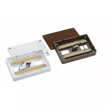 Bloque distribuidor de cables ABUS Security Center VT4100W, blanco, 32 conexiones