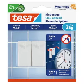 Gancho interior universal Tesa 77762-00000-01 – blanco, pack de 2