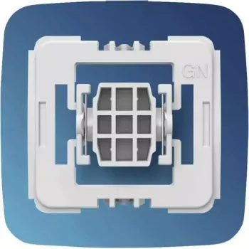 Adaptador para interruptor de luz Gira nueva generación eQ-3 Homematic IP — pulsadores, inalámbrico, blanco plástico, 55×21×51 mm