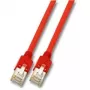 Cable de red EFB Elektronik RJ45 (X) S/FTP Cat5e rojo 5 m