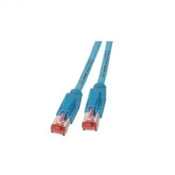 Cable de red EFB Elektronik RJ45 S/FTP Cat6a azul 7,5 m