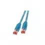 Cable de red EFB Elektronik RJ45 S/FTP Cat6a azul 7,5 m