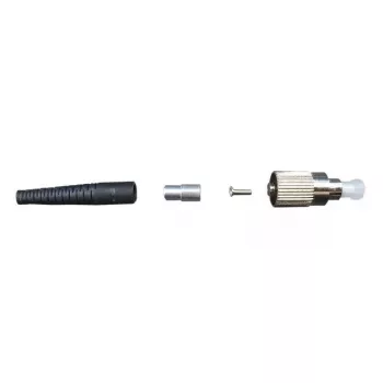 Conector de fibra óptica FC macho EFB Elektronik 53216.3, negro, una pieza