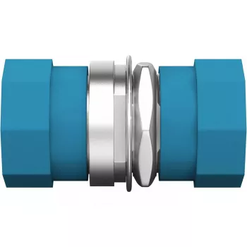 Adaptador de fibra óptica EFB Elektronik 53344.3 FC/PC azul metálico
