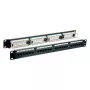 Panel de parcheo EFB Elektronik 37585.1, 24 puertos RJ-45, rack 1HE, 5000 Mbit/s, contactos dorados, negro