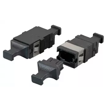 Adaptador de fibra óptica EFB Elektronik 53458.1 MTP/MPO multimodo y monomodo, negro, 12,9×20,5×9,3 mm
