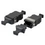 Adaptador de fibra óptica EFB Elektronik 53458.1 MTP/MPO multimodo y monomodo, negro, 12,9×20,5×9,3 mm