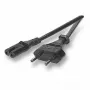 Cable de alimentación EFB Elektronik EK502.2 negro 2 m conector hembra C7