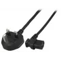 Cable de alimentación EFB Elektronik EK460.1,8 negro 3 m BS 1363/A conector hembra C13