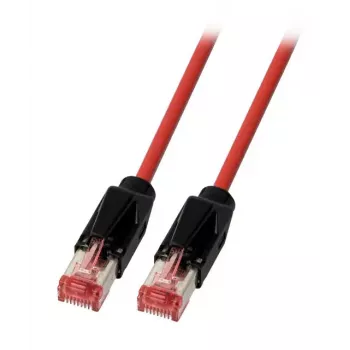 Cable de red EFB Elektronik K8048PUI5 RJ-45 Cat6a 5 m negro rojo