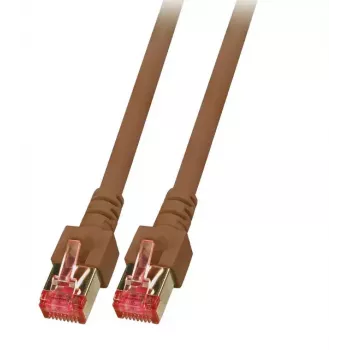 EFB Elektronik K5517.0,15 Cable de conexión RJ-45 Cat6 S/FTP, 0,15 m, marrón