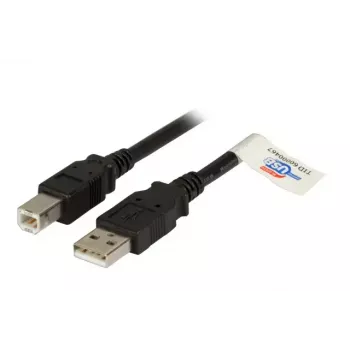Cable de datos USB 2.0 EFB Elektronik K5256SW.1,5 — USB A a USB B, 1,5 m, negro