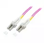 Cable de fibra óptica EFB Elektronik O0319.35 — 35 m, OM4, LC–LC, I-V(ZN) H, dúplex completo, rosa