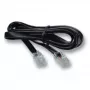 Cable telefónico EFB Elektronik K2402SW.1 1 m negro