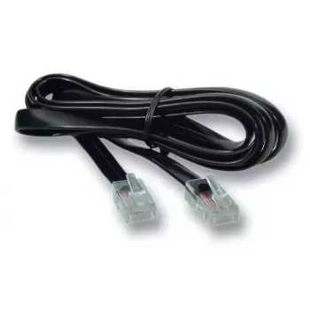 Cable de señal EFB Elektronik K2402SW.20, 20 m, RJ-10 conector macho–conector macho, negro