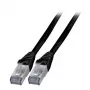 Cable de red EFB Elektronik K5538SW.3 RJ-45 Cat6a 3 m negro