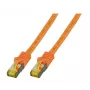 Cable de red EFB Elektronik MK7001.7,5O RJ-45 Cat6a 7,5 m naranja