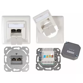 Módulo de toma 2 x RJ-45 EFB Elektronik ET-25211.2V1