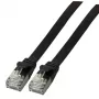 Cable de red EFB Elektronik K5545SW.1 RJ-45 Cat6a 1 m negro
