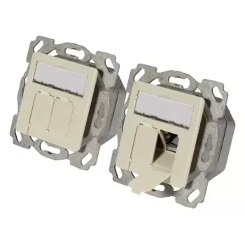 Toma de corriente 2 x RJ-45 EFB Elektronik ET-25133.1V1