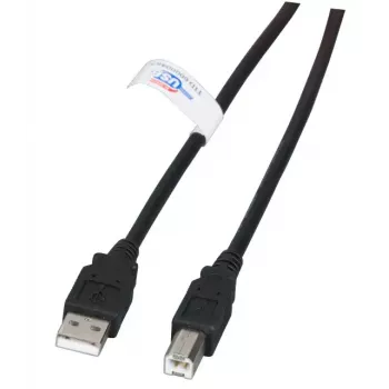 Cable USB EFB Elektronik K5203.3 3 m USB A USB B negro