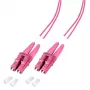 Cable de fibra óptica EFB Elektronik O0319.3-1.2 3 m 2x LC violeta