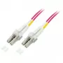 EFB Elektronik O0319.0,5OM5 Cable de conexión de fibra óptica Duplex, LC-LC, OM5 50/125 µm, LSZH, 0,5 m, verde lima