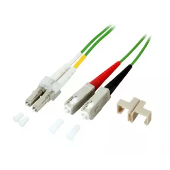 Cable de fibra óptica EFB Elektronik O0323.3OM5 3 m 2x SC 2x LC verde