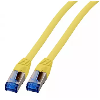 Cable de red EFB Elektronik K5525FGE.10 RJ-45 Cat6a 10 m amarillo
