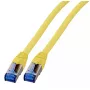 Cable de red EFB Elektronik K5525FGE.10 RJ-45 Cat6a 10 m amarillo
