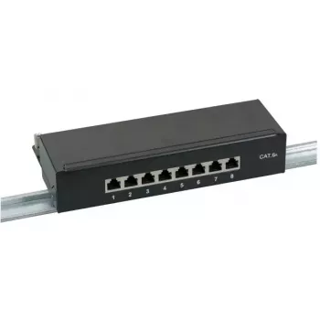 Patch panel EFB Elektronik 37737SW.8 RJ-45 10000 Mbit/s negro 1U