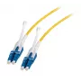 Cable de fibra óptica EFB Elektronik DJP-LCLCOS2-UNI-1 — 1 m, G.657.A1, LC–LC, 9 µm, amarillo, dúplex completo