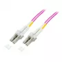 Cable de fibra óptica EFB Elektronik O0319.2 — OM4, 2 m, LC a LC, 50 µm, dúplex completo, violeta