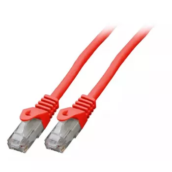 EFB Elektronik K8104RT.0,25 Cable patch RJ-45 Cat6 U/UTP, 0,25 m, rojo