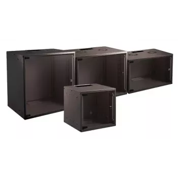 Armario rack de montaje en pared EFB Elektronik WGB-1909TS.45 — capacidad 9U, máx. 80 kg, negro