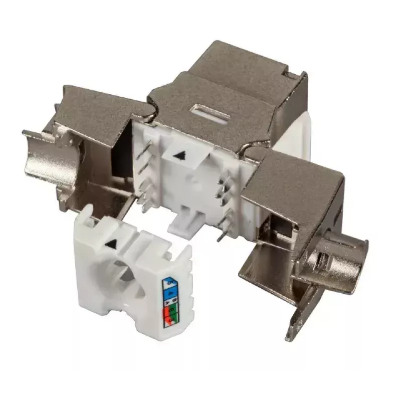 Módulo keystone EFB Elektronik E-20092 plano plateado RJ-45