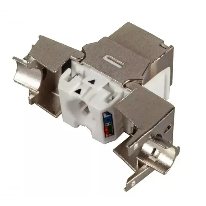 Módulo keystone EFB Elektronik E-20092 plano plateado RJ-45