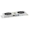 EFB Elektronik 691656GR Unidad de ventilación doble con termostato para armarios de pared, IP55, gris (RAL 7035)