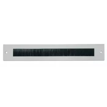 EFB Elektronik PRO-SOB06B Panel de zócalo para rack con cepillo, 600 mm, negro (RAL 9005)