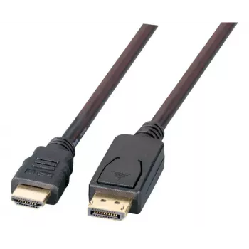 Adaptador de cable de vídeo EFB Elektronik K5561HQSW.5 — DisplayPort a HDMI Type-A, 5 m, negro