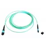 Cable de fibra óptica MTP EFB Elektronik MTPF12MTPFOM3-1-A — 1 m, OM3, MTP‑MTP, 50 µm, aqua